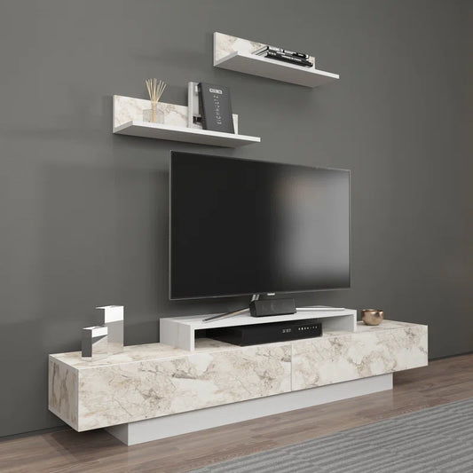 tv panel: Modern TV Console for 75" with Storage