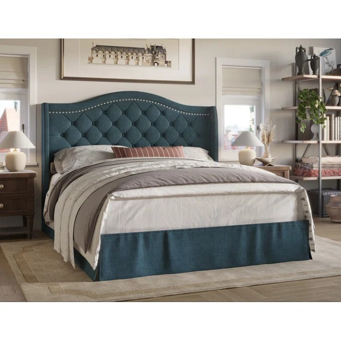 Queen Size Bed: Elegance Platform Bed
