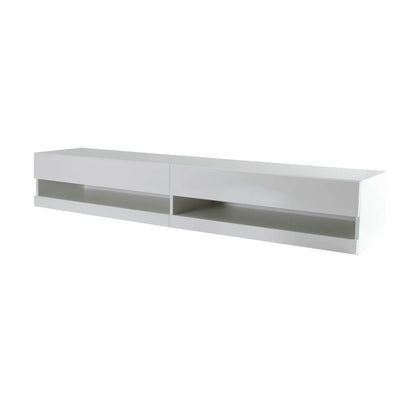tv panel: 78" Compatible Floating Media Console with Sleek Wall-Mount Design