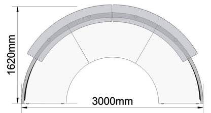 Reception Table: C shaped Desk