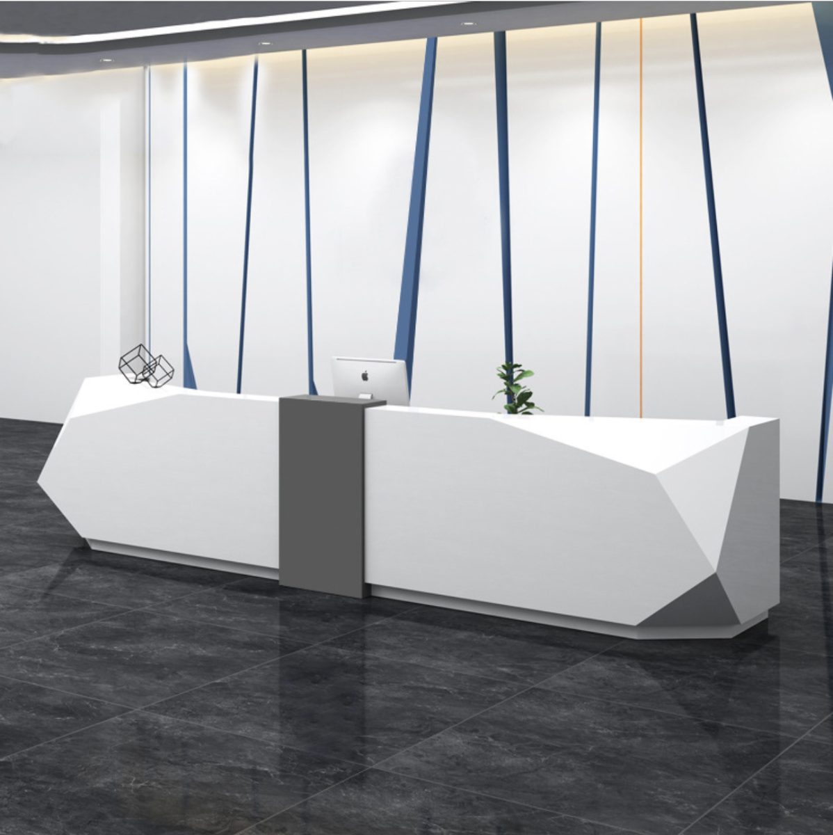 Reception Table: High Gloss Desk