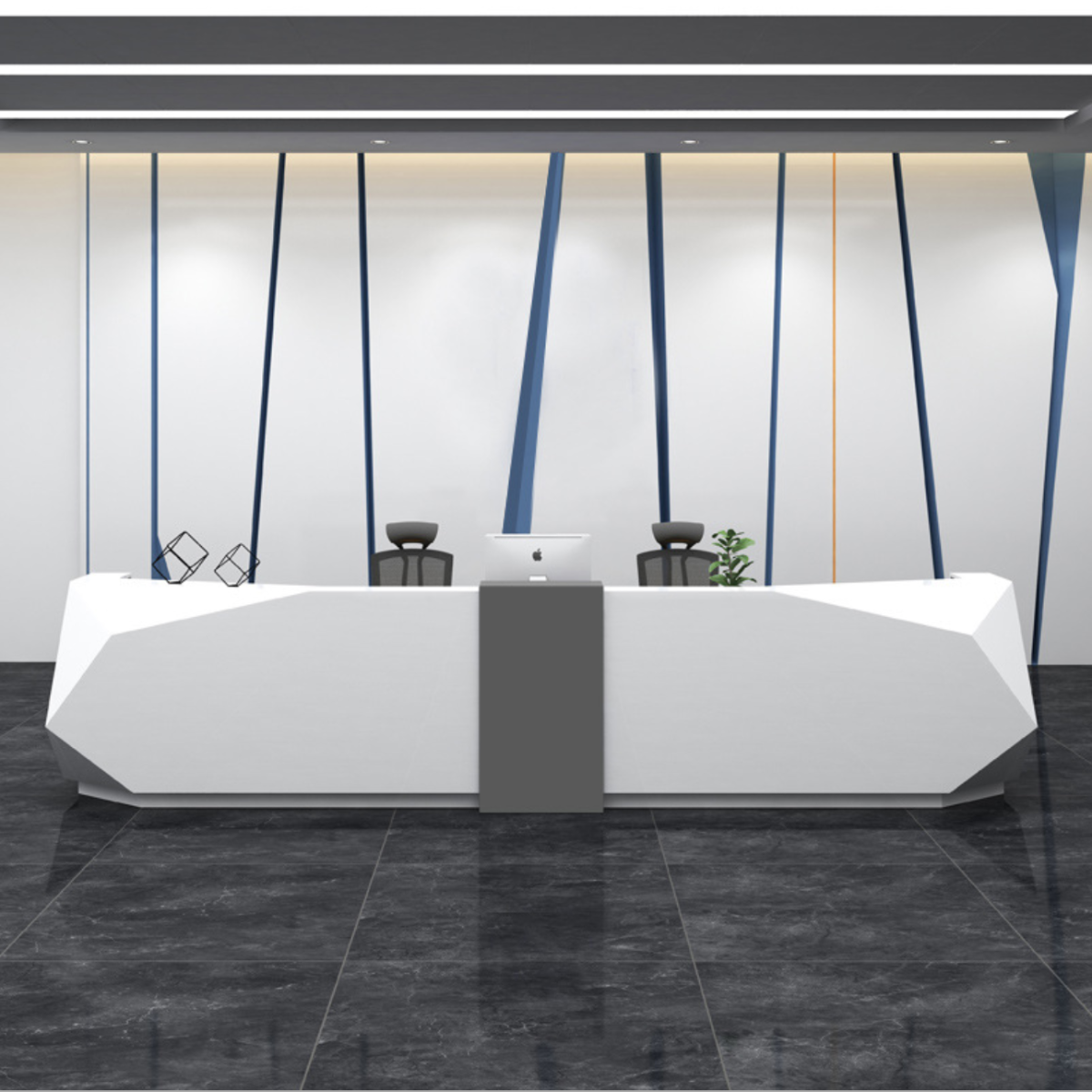 Reception Table: High Gloss Desk