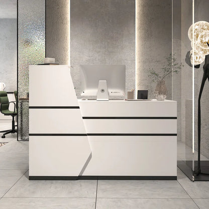 Reception Table: L-Shape Laminate Desk