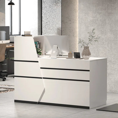 Reception Table: L-Shape Laminate Desk