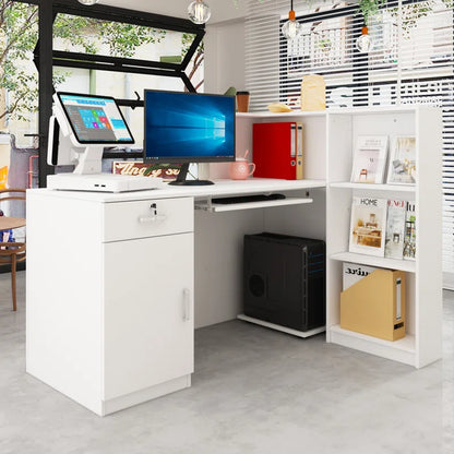 Reception Table: L-Shape Laminate Desk