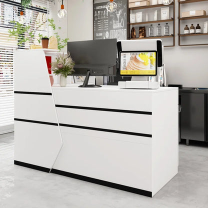 Reception Table: L-Shape Laminate Desk