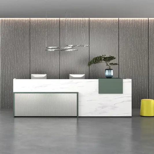 Reception Table: Modern Design Office Counter
