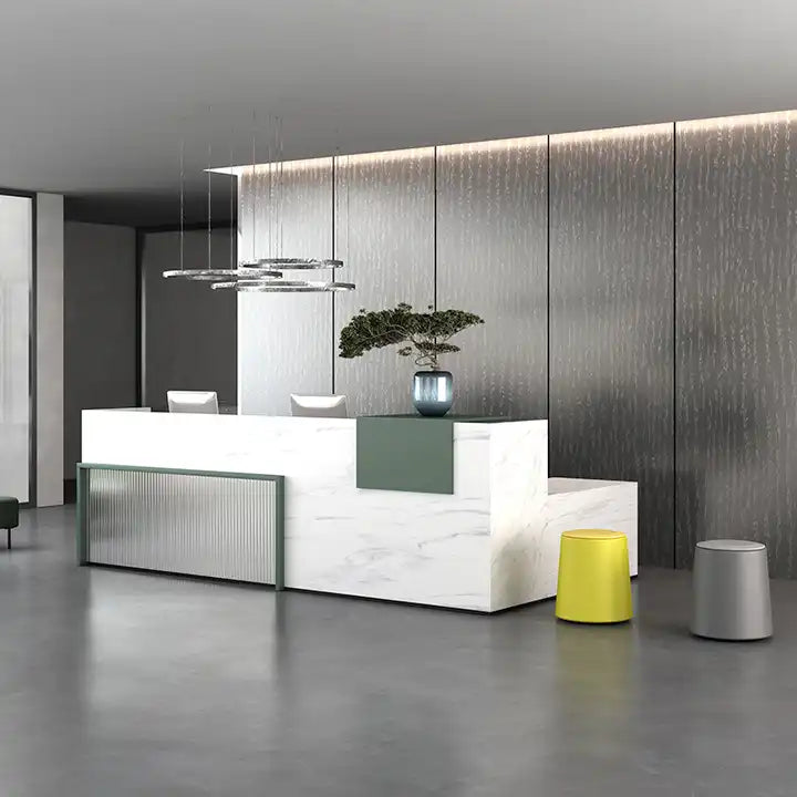 Reception Table: Modern Design Office Counter