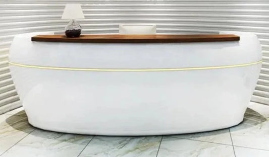 Reception Table: Modern Office Desk