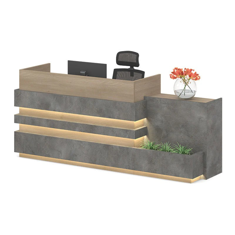 Reception Table: Office Desk with LED