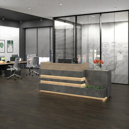 Reception Table: Office Desk with LED