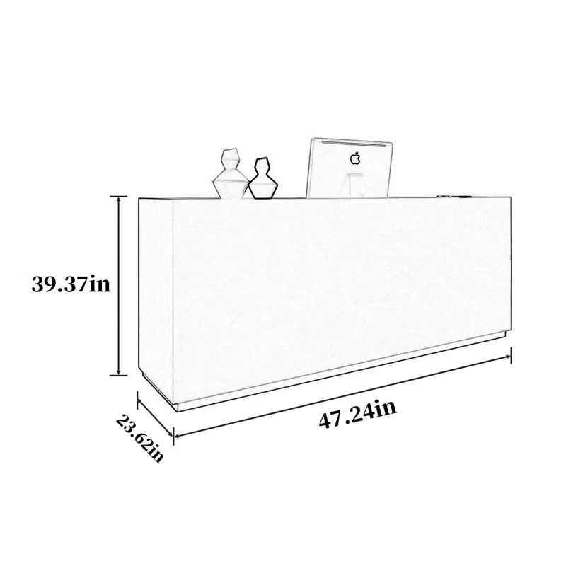 Reception Table: Simple Front Desk