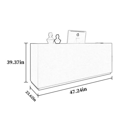 Reception Table: Simple Front Desk