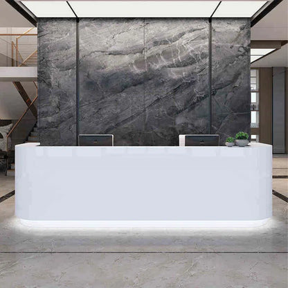 Reception Table: White Modern Desk