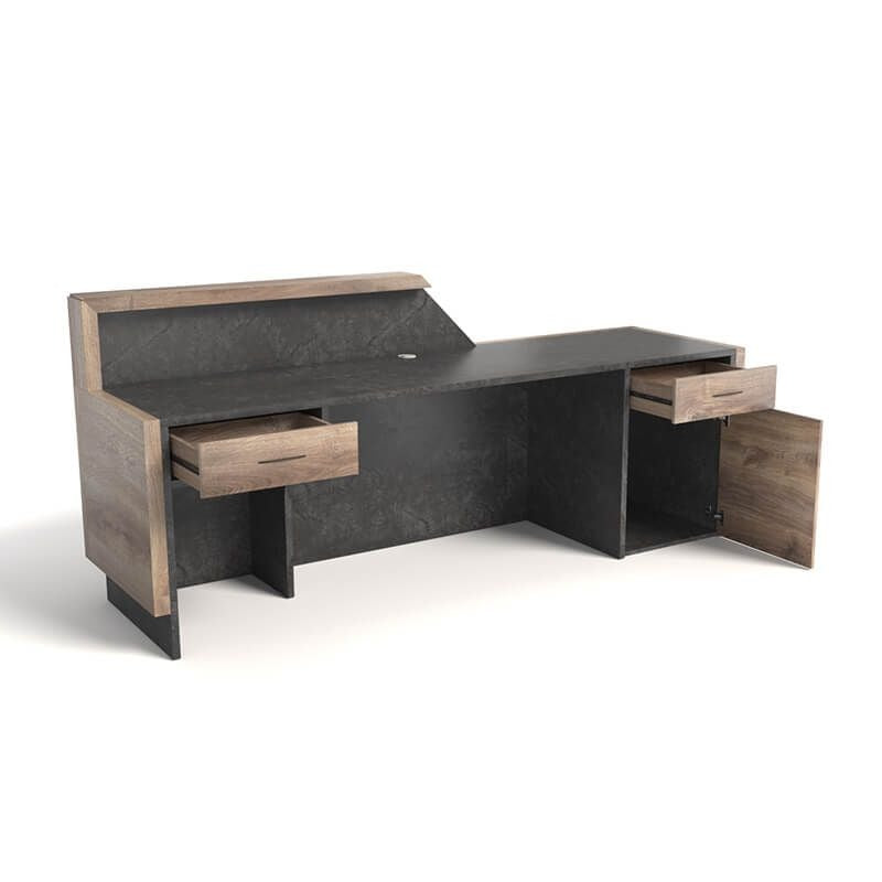 Reception Table: Wooden Desk Design