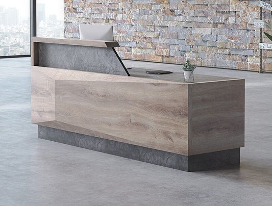 Reception Table: Wooden Desk Design