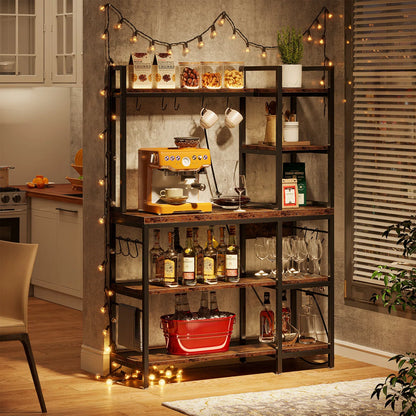 Kitchen Racks: 43.3'' Standard Baker's Rack Made of Steel and Compatible with Microwaves