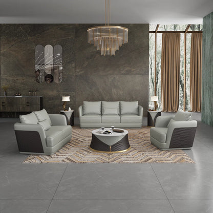 7 Seater Sofa Set: 3-Piece Living Room Collection with Sofa, Loveseat & Chair