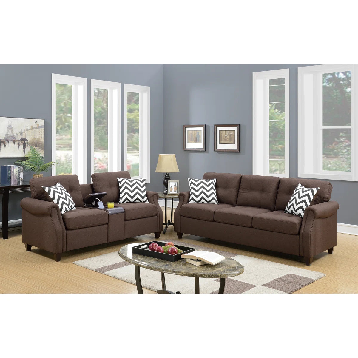 7 Seater Sofa Set: Modern Sofa and Loveseat Combo for Stylish