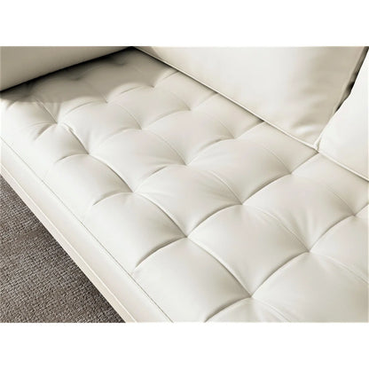 Luxury Sofa Sets: 2-Piece Faux Leather Sofa Set & Loveseat with 2 Toss Pillows