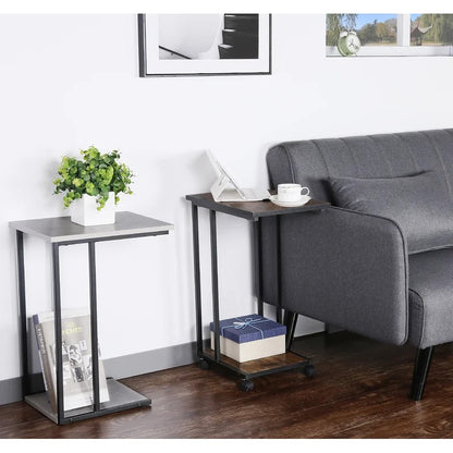 Side Tables: Rustic Brown Edgecliff Tray Table
