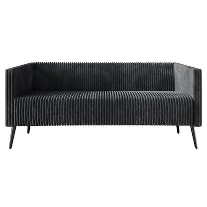 Luxury Sofa Sets: 3-Piece Velvet Sofa Set with Chair, Loveseat & Sofa in Stylish Vertical Design