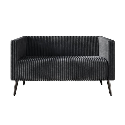 Luxury Sofa Sets: 3-Piece Velvet Sofa Set with Chair, Loveseat & Sofa in Stylish Vertical Design