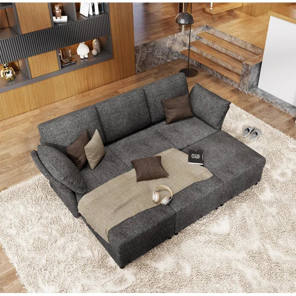 Sectional Sofa- 3 Seater Sofa Couch for Living Room