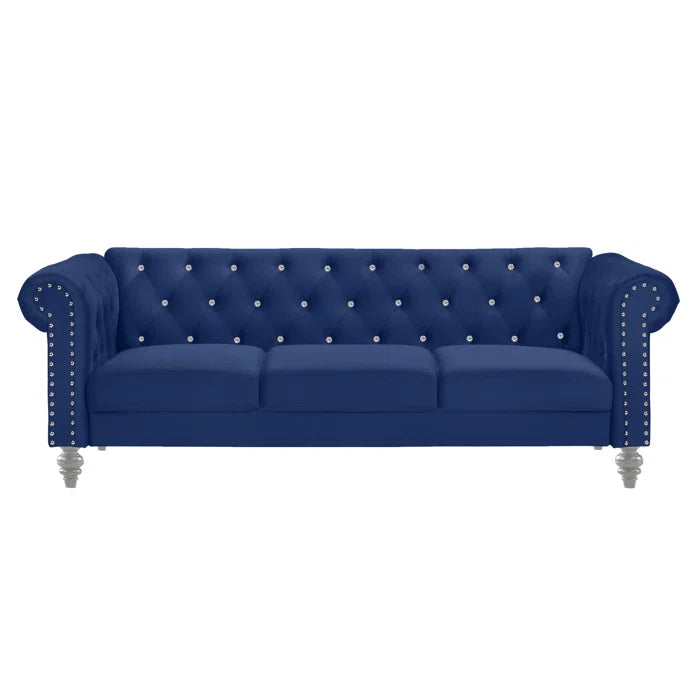 7 Seater Sofa Set: 2-Piece Velvet Living Room Furniture for Modern Spaces