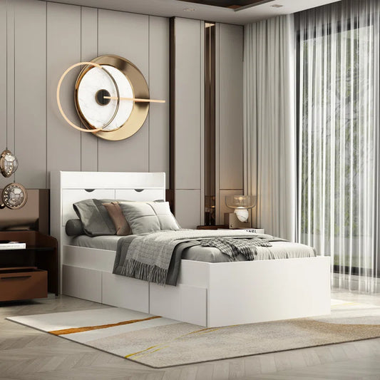 Single Bed: 5 Drawer Storage Bed