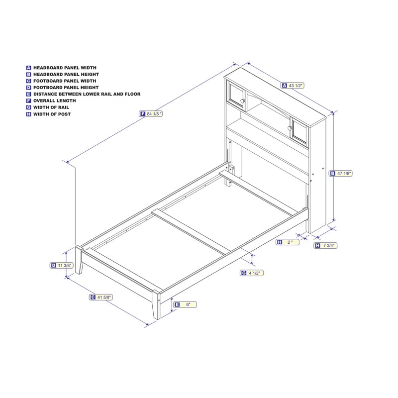 Single Bed: Bed with Drawers