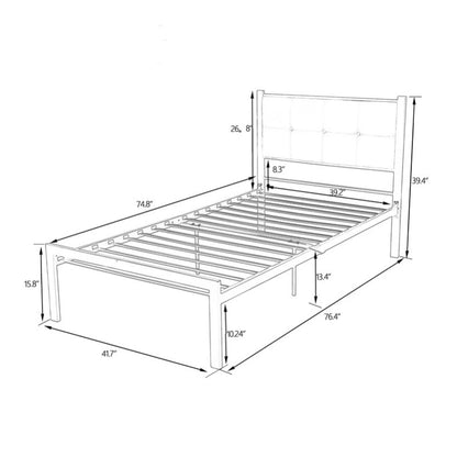 Single Bed: Designer Platform Bed