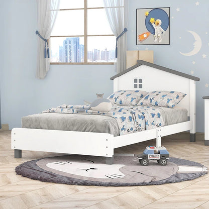 Single Bed: Kids Wooden Bed