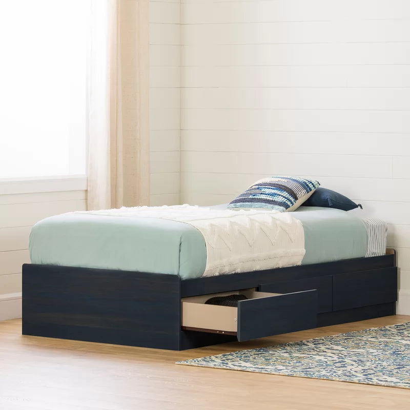 Single Bed: Kids Wooden Bed With Drawer