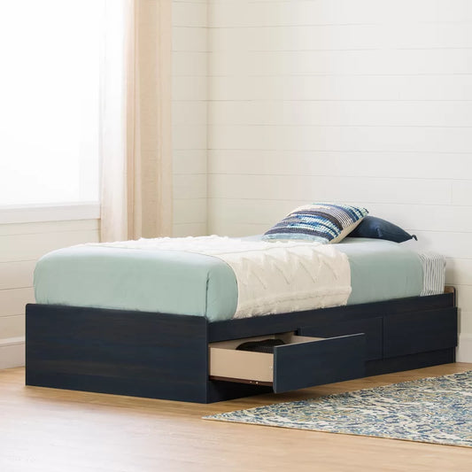Single Bed: Kids Wooden Bed With Drawer