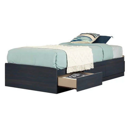 Single Bed: Kids Wooden Bed With Drawer