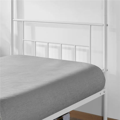 Single Bed: Metal Poster Bed