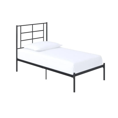 Single Bed: Metal Stylish Bed