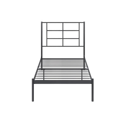 Single Bed: Metal Stylish Bed