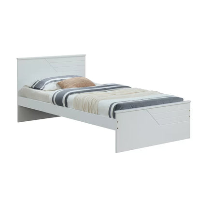 Single Bed: Piya Wooden Platform Bed