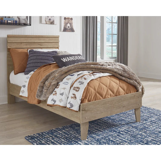 Single Bed: Platform Modern Bed