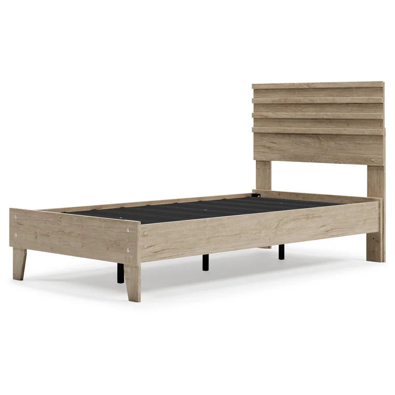 Single Bed: Platform Modern Bed