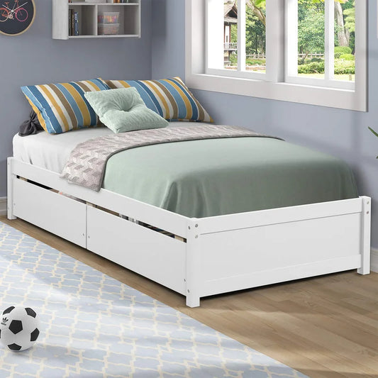 Single Bed: Platform Storage Bed
