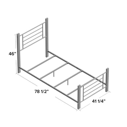 Single Bed: Simple Wooden Bed