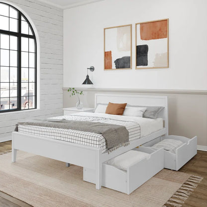 Single Bed: Solid Storage Bed Wooden