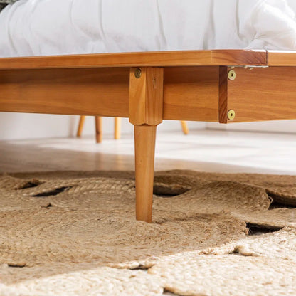 Single Bed: Solid Wood Bed