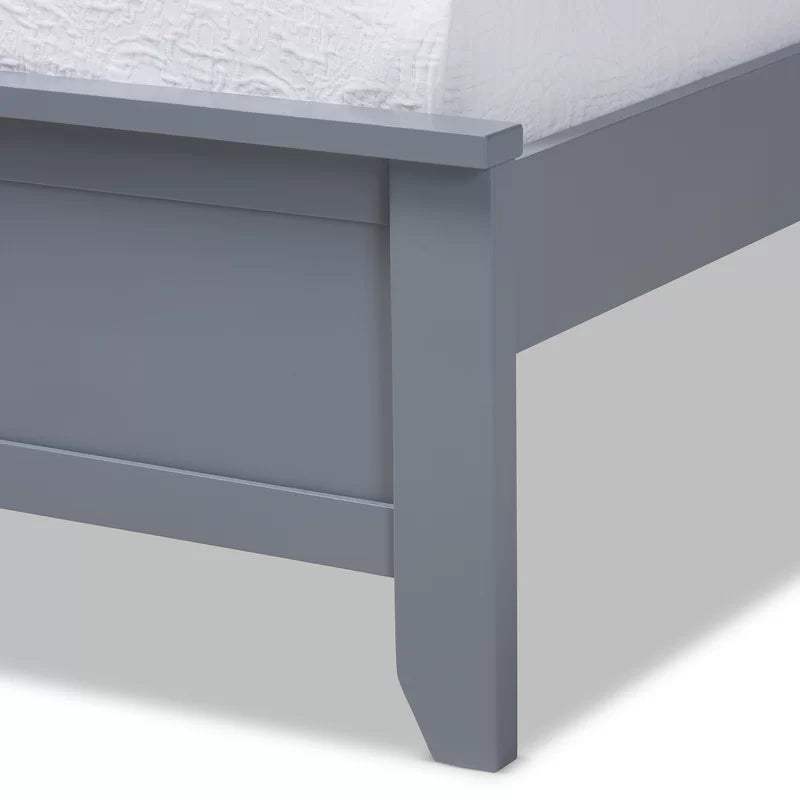 Single Bed: Solid Wooden Bed