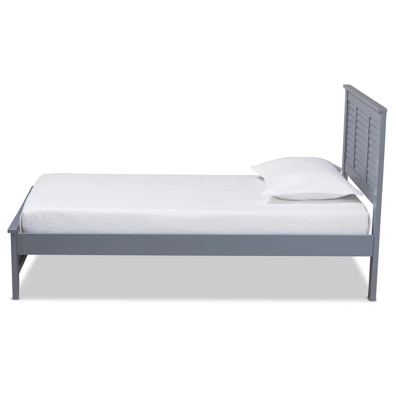 Single Bed: Solid Wooden Bed
