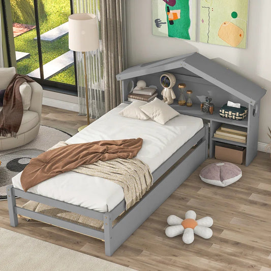 Single Bed: Storage Bed with Trundle