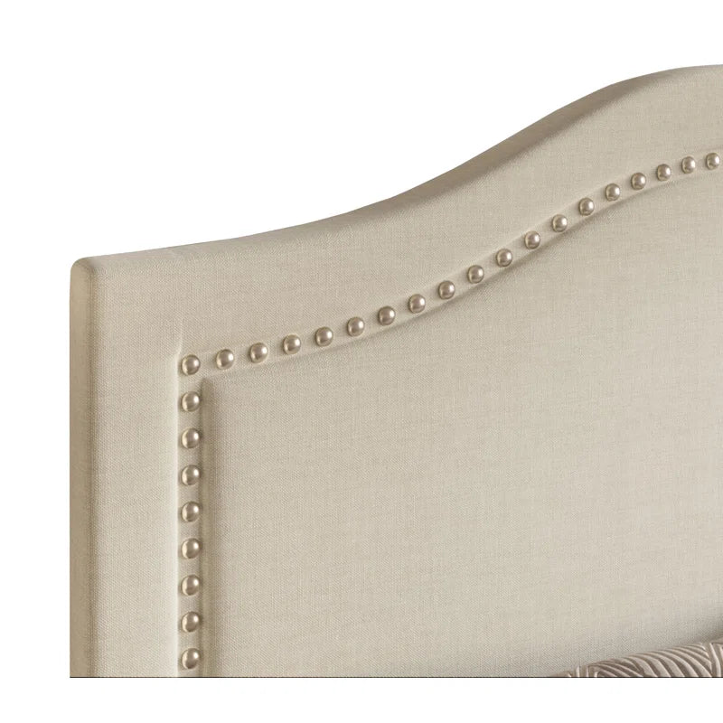 Single Bed: Upholstered Bed Dove Gray